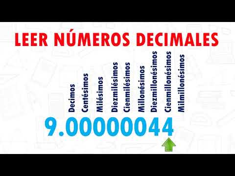 Números decimales 2  COMO LEER NÚMEROS DECIMALES Super Facil   Para Principiantes