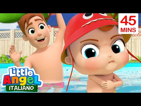 Prepariamoci per Andare in Piscina 🏊🏼🌅 Cartoni Animati con Gianni Piccino - Little Angel Italiano