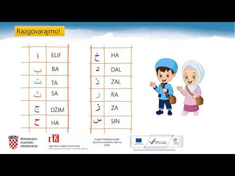 Islamski vjeronauk, 2. r. OŠ - Arapska abeceda