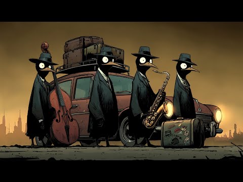 Penguins Groove the Night Roads – Jazz for Deep Focus & Productivity