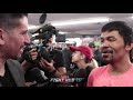MANNY PACQUIAO FEELS HE CAN BEAT ERROL SPENCE W/HIS SPEED & POWER; MAYWEATHER REMATCH UP TO FLOYD