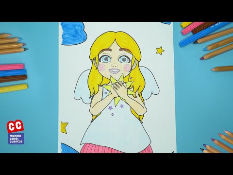 Ángeles Vuelan, Video Coloreable, Juana - Mundo Canticuentos