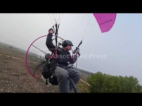Air Traffic Controller Flies Himself to Work by Paramotor