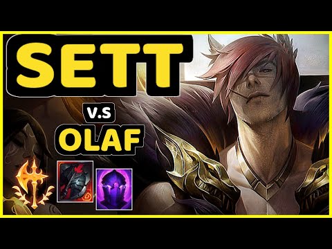 LAMABEAR (SETT) vs OLAF - JUNGLE CHALLENGER GAMEPLAY - EUW