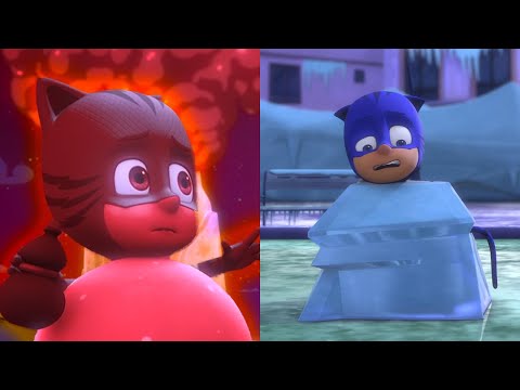 Capa de PJ Masks - PJ Masks jogam Quente vs Frio