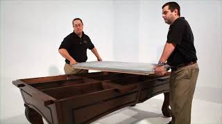 How to assemble and install your Majestic Billiards slate pool table