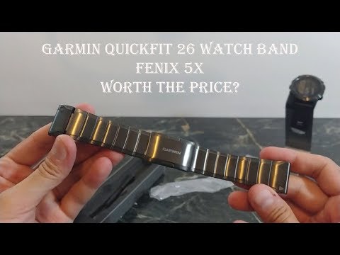 Garmin Fenix 5x Metal Link Quickfit 26mm Watch Band Review : Worth the Price?!