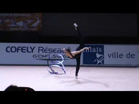 Ambre CHABOUD (FRA) ribbon - 2014 Thiais podium trainings