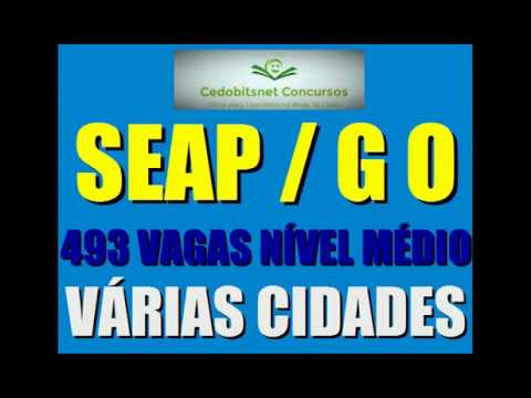 SEAP GOIÁS CONCURSO PÚBLICO PROVAS QUESTÕES SIMULADO CURSO APOSTILA SECRETARIA ADM PENITENCIÁRIA GO