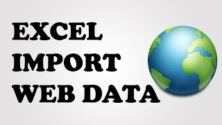 Import Web Data into Excel 2016