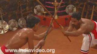 Stick fight  in Kalaripayattu