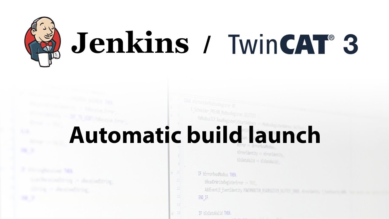 Jenkins automatic launch after pushing TwinCAT code