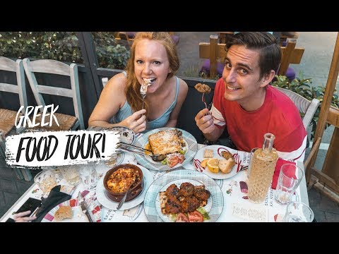 Greek Food Tour - 8 Foods You HAVE to Try in Athens, Greece! (Americans Try Greek Food)