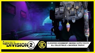 The Division 2 Classified Assignment: Marina Supply Route - All Collectibles and Backpack Trophy