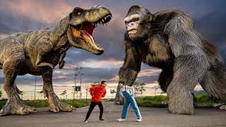 Download lagu Most Dramatic T-rex Attack | King Kong Vs T-rex | Jurassic Park Fan-Made Film | Teddy Chase mp3