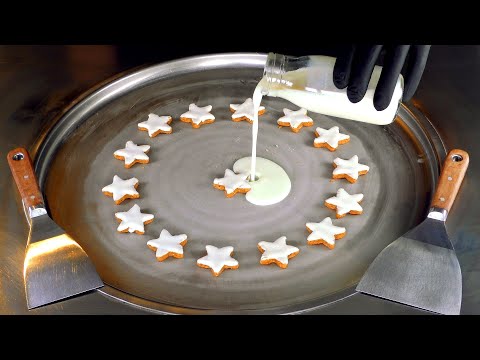 ASMR - oddly satisfying Ice Cream Rolls | fast aggressive ASMR with tapping scratching & eating Food