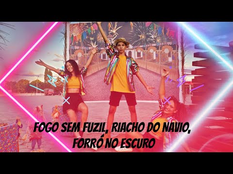 Coreografia de São João - FOGO SEM FUZIL/ RIACHO DO NAVIO/ FORRÓ NO ESCURO - CANÁRIOS DO REINO