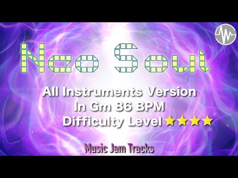 Neo Soul Jam All Instruments Backing Track | G Minor BPM86