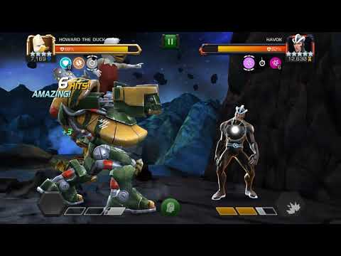 Havok Abilities Against Howard The Duck 1st Skill - Marvel Contest Of Champions