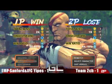 EMP Sanford&IFCYipes vs Team 2ch GRAND FINALS Guard Crush 11 SSF4 2 v 2 Teams Part 3
