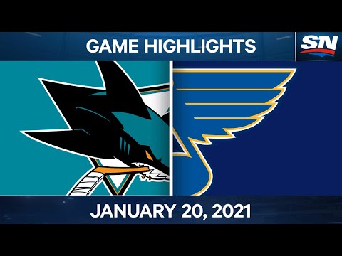 NHL Game Highlights | Sharks vs. Blues - Jan. 20, 2021