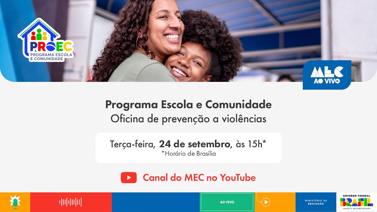#MECAoVivo | Programa Escola e Comunidade - Oficina de prevenção a violências