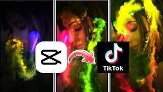 Neon light capcut trending template link | Tiktok viral video 2022 | editing tutorial | techy torn