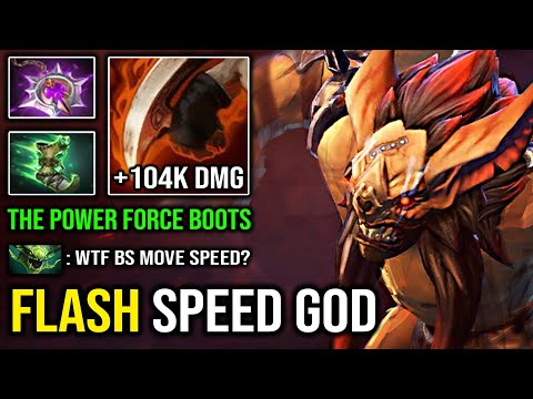 GOD SPEED IS BACK!! Force Boots + Nullifier Nonstop Chasing Enemy with 104K Damage & 1K GPM DotA 2