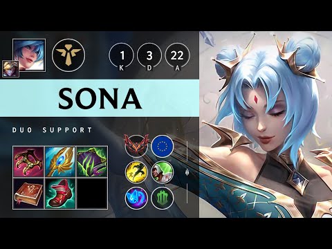 Sona Support vs Pyke - EUW Grandmaster Patch 14.23