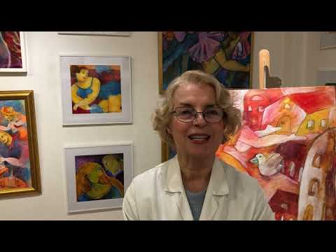 [Alina Witwitzka] Målarprocess med en tavla #alinawitwitzka #creare_skapande_centrum