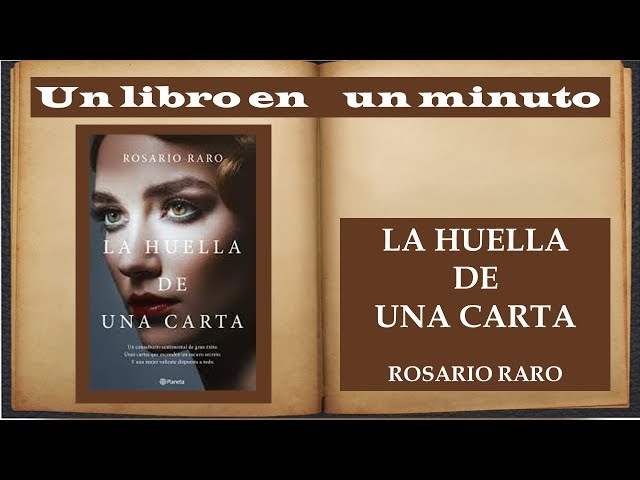 Vídeo relacionado con La huella de una carta (Autores Españoles e Iberoamericanos)