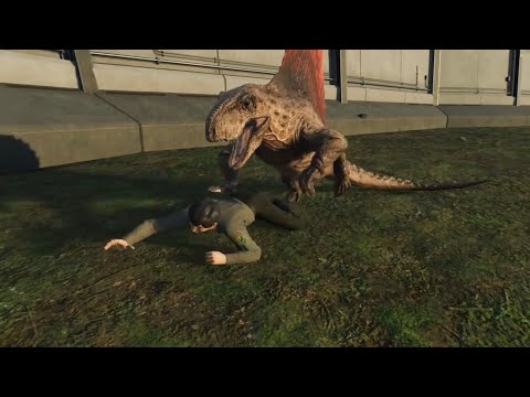 All unique animations for Dimetrodon - Jurassic World Evolution 2 Biosyn sanctuary DLC