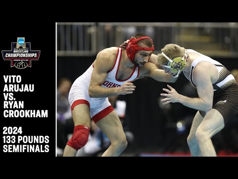 Vito Arujau v. Ryan Crookham: 2024 NCAA wrestling semifinal (133 pounds)