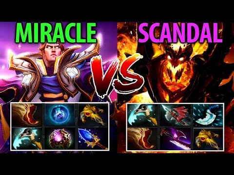 Miracle- [Invoker] vs Scandal [SF] Dota2 Hard Game- It's A miRATcle