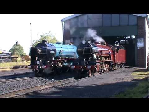 RH&DR Steam and Diesel Gala 26/5/12 Parallel Run + 42 Coach Mega Train HD