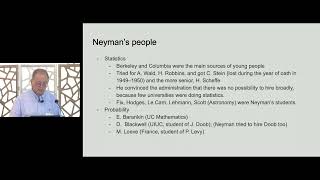 Peter Bickel’s Historical Overview of the UC Berkeley Department of Statistics