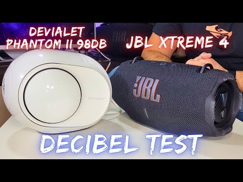 Which is Louder? JBL Xtreme 4 VS Devialet Phantom II 98dB