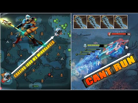 Phantom Lancer Never Seen Before Chasing 1000 MS Windranger Epic Counter Pick 7.27D Dota 2 Gameplay