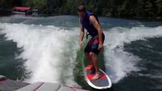 preview picture of video 'Wakesurfing on the X-Star at Norris - Paul'