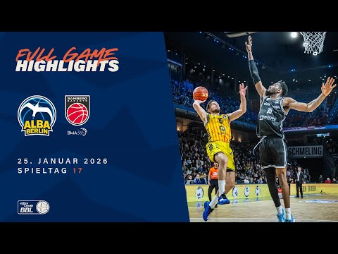 ALBA BERLIN vs. BMA365 Bamberg Baskets - Full Game Highlights - Spieltag 17, 25/26
