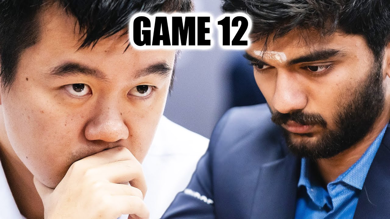 Ding Liren vs Gukesh || GAME 12 || FIDE World Chess Championship Match 2024
