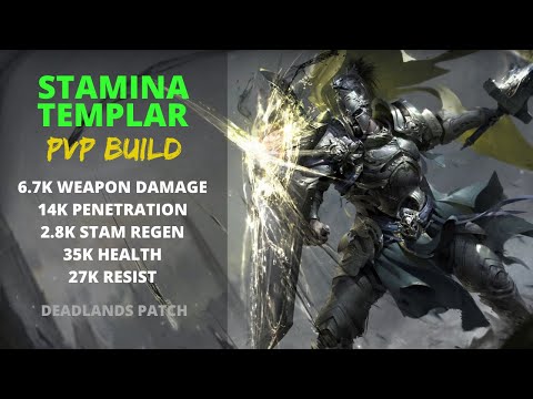 My STRONGEST EVER Stamina Templar PVP build (with gameplay)