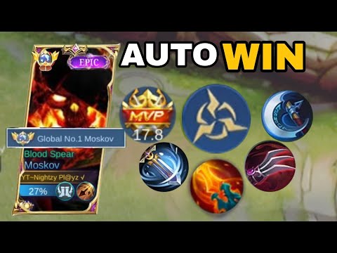 IF WANT TO PLAY MOSKOV AGGRESSIVE~ BUILD THIS ~TOP 1 GLOBAL MOSKOV MLBB