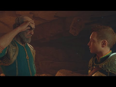 Odin Lies To Atreus How He Lost His Eye From The Mask Rift Scene - God of War: Ragnarök