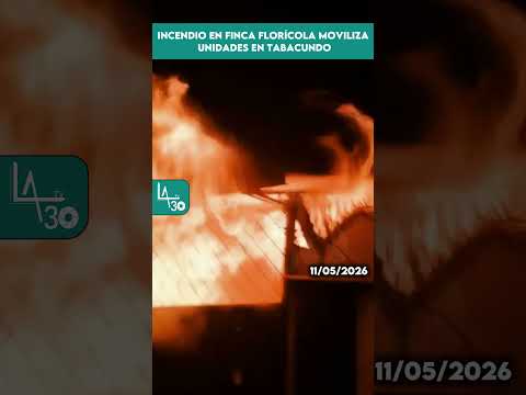Incendio en finca florícola moviliza unidades en Tabacundo