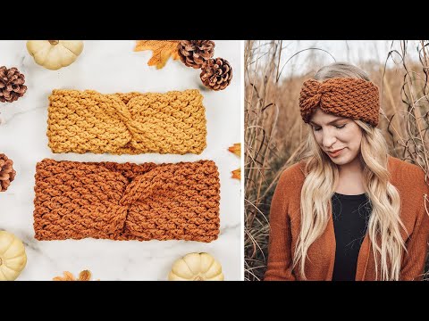 Country Cottage Headband Tutorial - Easy Crochet Headband Pattern - Easy Crochet Ear Warmer Pattern