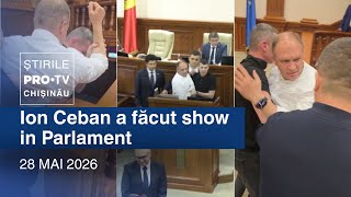 Știrile PRO TV (ORA 13:00) | ION CEBAN A FĂCUT SHOW ÎN PARLAMENT | Moldova