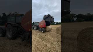How a bale appears #harvest #roundbaler #balers #shorts