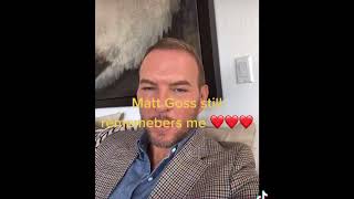 Matt Goss remembers me having his Gold jacket that I got signed at the Bros reunion 2017 Concert...