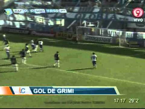 Gol de Leandro Grimi. Rafaela 0 Godoy Cruz 1. Torneo Final 2013 (Infobae.com)